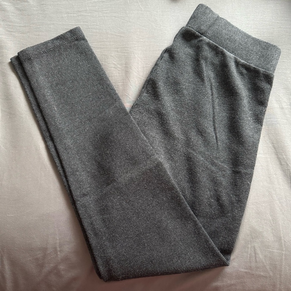 WORN ONCE Lou & Grey Charcoal Ponte Leggings, Size S